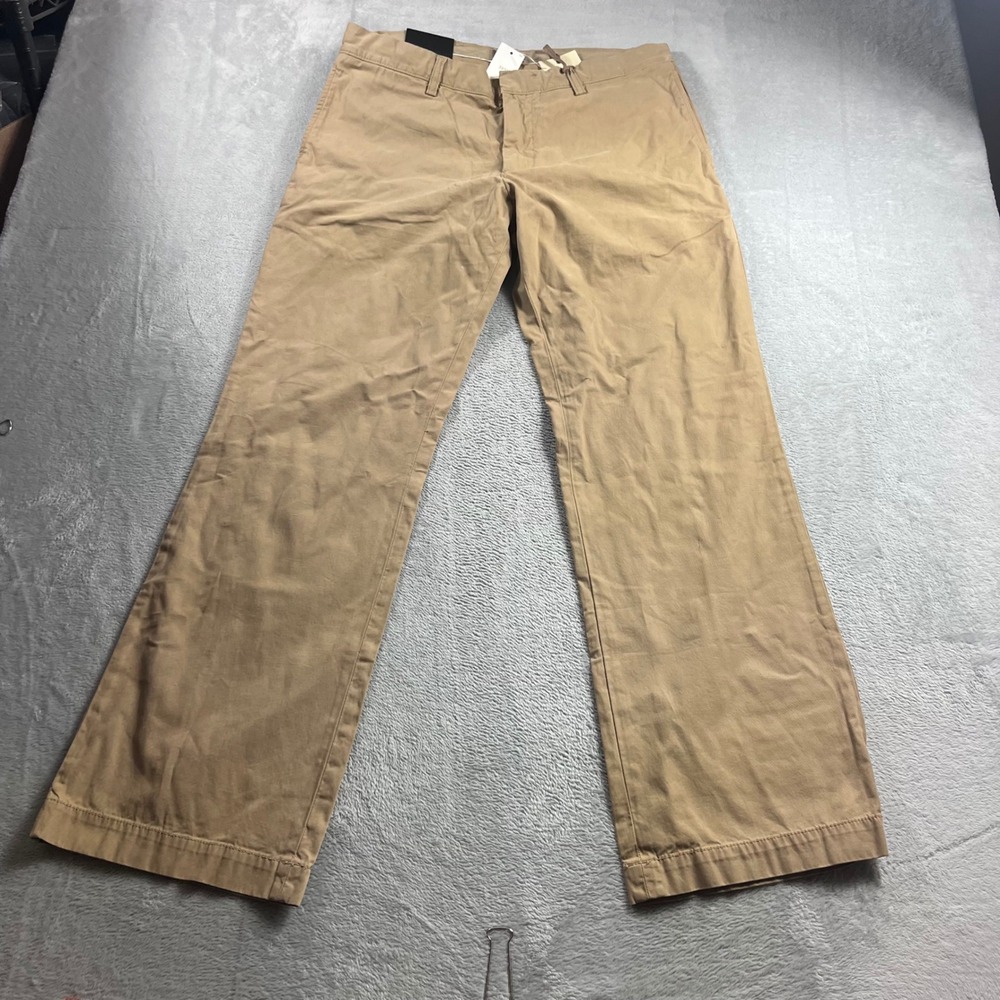 Banana Republic Mens Boot Cut Garment Dye Chino Pants Khaki 33x32 508606-00-1